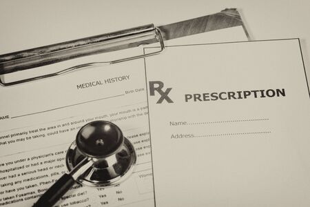 Medical history questionnaireの写真素材