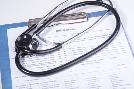 Medical history questionnaireの写真素材