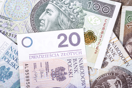 Polish zlotyの写真素材