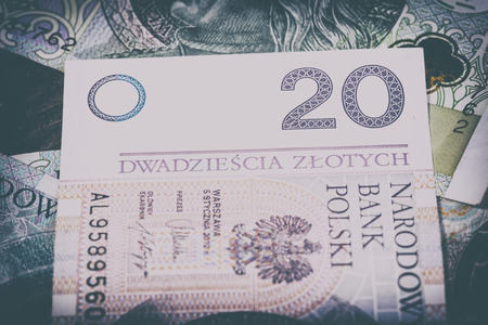 Polish zlotyの写真素材