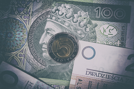 Polish zlotyの写真素材
