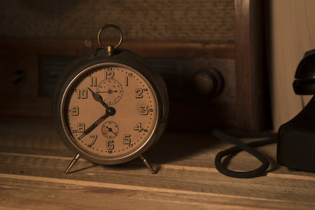old alarm clockの写真素材