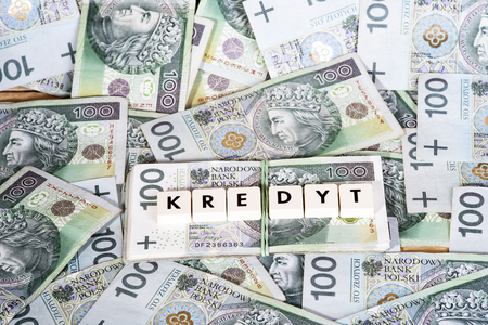 Loan Money - Polish currencyの写真素材