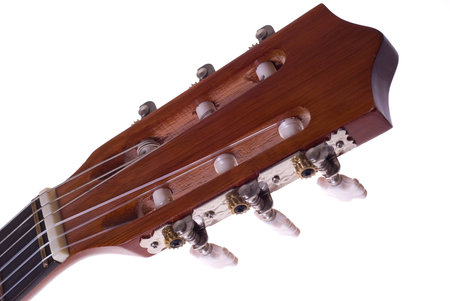 acoustic guitar in white background