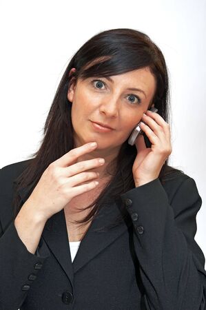 Businesswoman making a phone call. の写真素材
