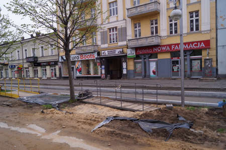 Renovation of Alleys in CzÄstochowa, Alleys of the Blessed Virgin Mary in CzÄstochowaの写真素材