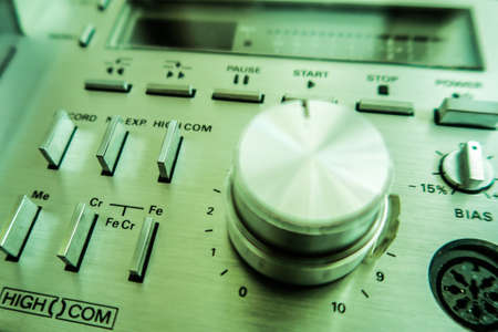 Audio equipment tape recorder equalizer cd playerの写真素材
