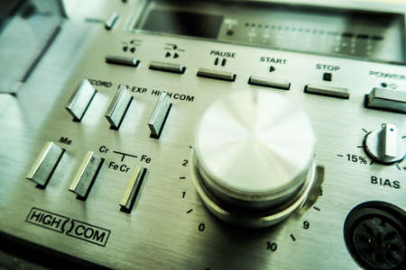Audio equipment tape recorder equalizer cd playerの写真素材