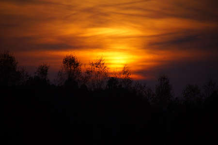 The sunsetの写真素材