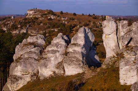 Towarne Jura limestone rocksの写真素材