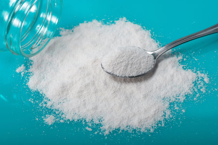 Diet supplement, glucosamine, fructose, dextrose or spirulina extract. Could also be a Sport...