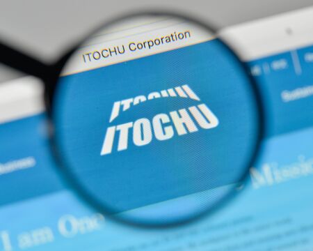 Milan, Italy - November 1, 2017: Itochu logo on the website homepage.のeditorial素材