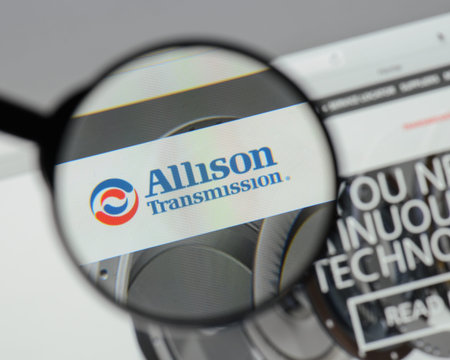 Milan, Italy - August 10, 2017: Allison Transmission Holdings website homepage. It is an American...