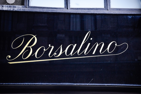Milan, Italy - September 24, 2017:  Borsalino store in Milanのeditorial素材