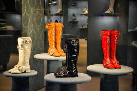 Milan, Italy - September 24, 2017:  Miu Miu store in Milan. Fashion week Miu Miu shoppingのeditorial素材