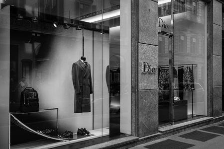 Milan - October 9, 2016:  Dior store in Milanのeditorial素材