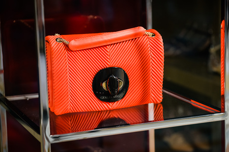 Milan - September 24, 2017:  Giorgio Armani store in Milanのeditorial素材