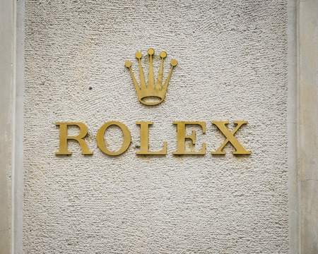 Milan, Italy - February 28, 2017:  Rolex logoのeditorial素材