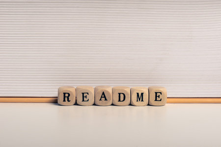Word readmeの写真素材