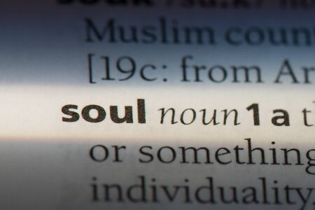 Soul word in a dictionary. Soul conceptの写真素材