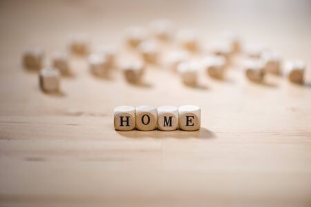 Home word on blocks. Home concept.の写真素材