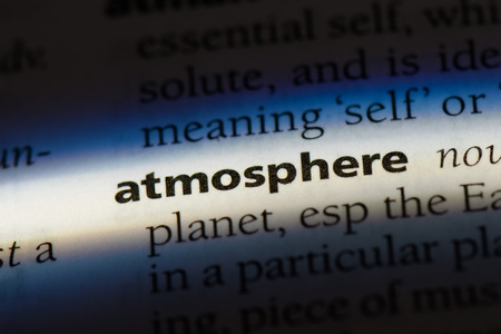 atmosphere word in a dictionary. atmosphere concept.の写真素材