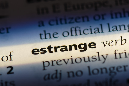 estrange estrange concept.の写真素材