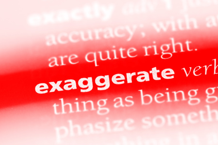 exaggerate word in a dictionary. exaggerate conceptの写真素材