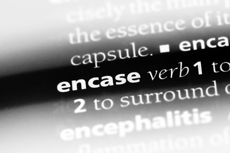encase word in a dictionary. encase conceptの写真素材