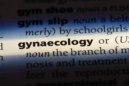 gynaecology word in a dictionary. gynaecology conceptの写真素材