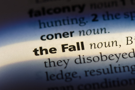the Fall word in a dictionary. the Fall conceptの写真素材