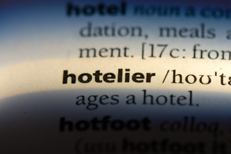 hotelier word in a dictionary. hotelier concept.の写真素材