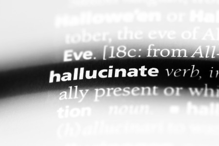 hallucinate word in a dictionary. hallucinate concept.の写真素材