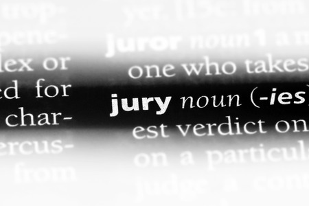 jury word in a dictionary. jury concept.の写真素材