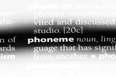 phoneme word in a dictionary. phoneme concept.の写真素材