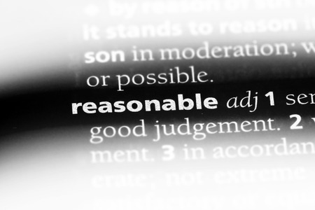 reasonable word in a dictionary. reasonable concept.の写真素材