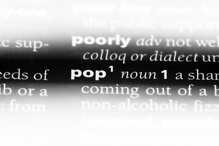 pop word in a dictionary. pop concept.の写真素材
