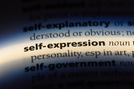 self expression word in a dictionary. self expression concept.の写真素材