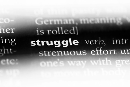 struggle word in a dictionary. struggle concept.の写真素材