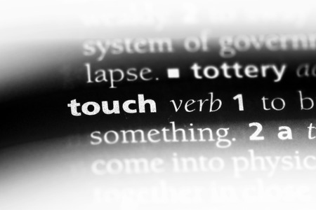 touch word in a dictionary. touch concept.の写真素材