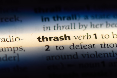 thrash word in a dictionary. thrash concept.の写真素材