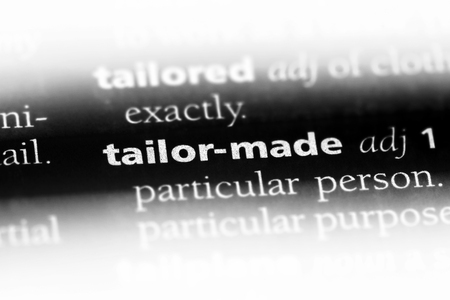 tailor made word in a dictionary. tailor made concept.の写真素材
