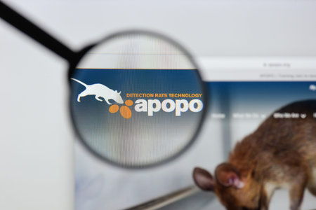 Milan, Italy - August 20, 2018: Apopo website homepage. Apopo logo visible.