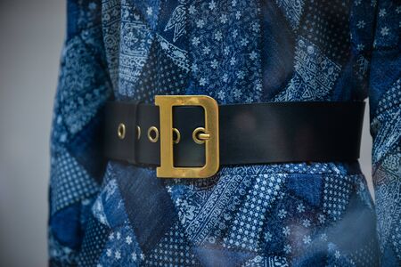 Milan, Italy - September 21, 2018: Dior store in Milan. Montenapoleone area. Fashion week Dior shopping.のeditorial素材