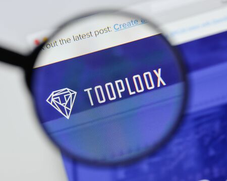 Milan, Italy - August 20, 2018: Tooploox website homepage. Tooploox logo visible.のeditorial素材