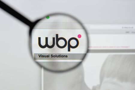 Milan, Italy - August 20, 2018: WBP website homepage. WBP logo visible.のeditorial素材