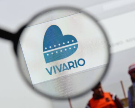 Milan, Italy - August 20, 2018: Viva Rio website homepage. Viva Rio logo visible.のeditorial素材