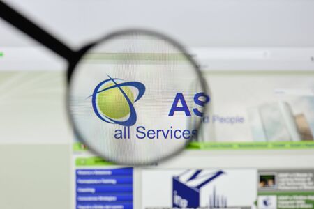 Milan, Italy - August 20, 2018: ASAP Italia website homepage. ASAP Italia logo visible.のeditorial素材
