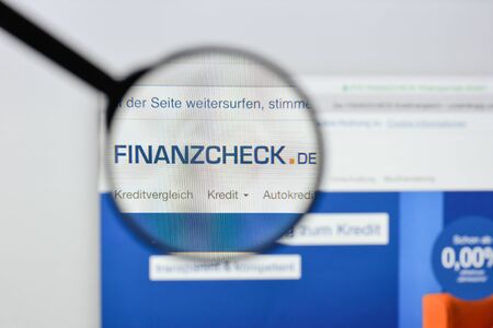 Milan, Italy - August 20, 2018: FFG FINANZCHECK Finanzportale website homepage. FFG FINANZCHECK Finanzportale logo visible.のeditorial素材