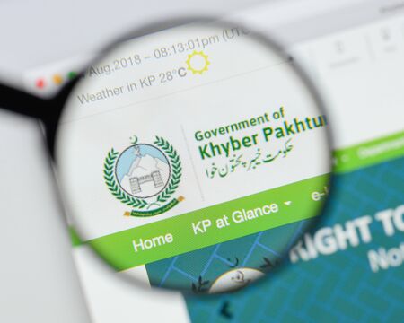 Milan, Italy - August 20, 2018: KPK website homepage. KPK logo visible.のeditorial素材